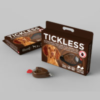 TickLess Pet, Ultrasonic Tick and Flea Repeller, Brown