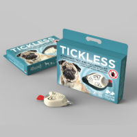 TickLess Pet, Ultrasonic Tick and Flea Repeller, Cream