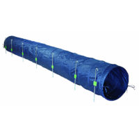 Trixie Dog Agility Basic Tunnel, 2ftx16.5ft, blue
