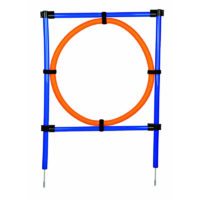 Trixie Dog Agility training ring, orange & blue