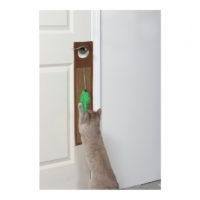 Petstages Wall to Wall Door Cat Scratcher with Feather Toy-1