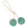 Trixie 2 Balls with bell inside on a Rope Sisal Cat Toy
