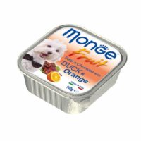 Monge Fruit Paté and Chunkies with Duck and Orange Wet Dog Food
