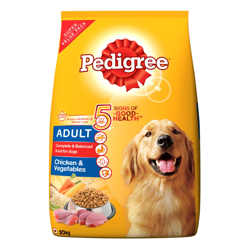 Buy Pedigree Adult Chicken & Vegetables Dry Dog Food Online at Low ...