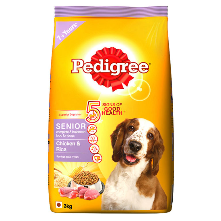 Buy Pedigree Senior Chicken & Rice Dry Dog Food Online at Low Price in ...