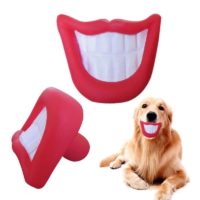 Pawise Funny Face Big Tooth Dog Toy-1