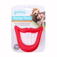 Pawise Funny Face Big Tooth Dog Toy