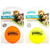 Pawise Glow & Play Luminous Ball Dog Toy