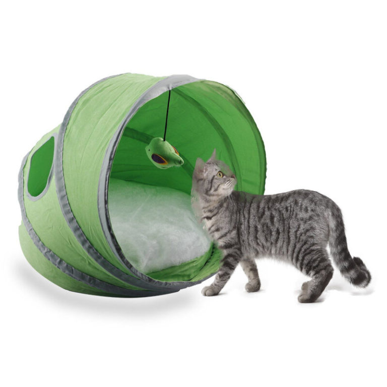 Buy Pawise Popup Play Cat Tent with Bed & Toy Online at Low Price in