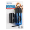 Pawsie Dog Poop Bags Holder With Flashlight & 20 Rolls