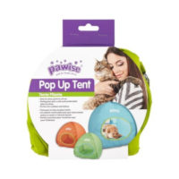 Pawsie Pop-up Cat Tent with Toy 1