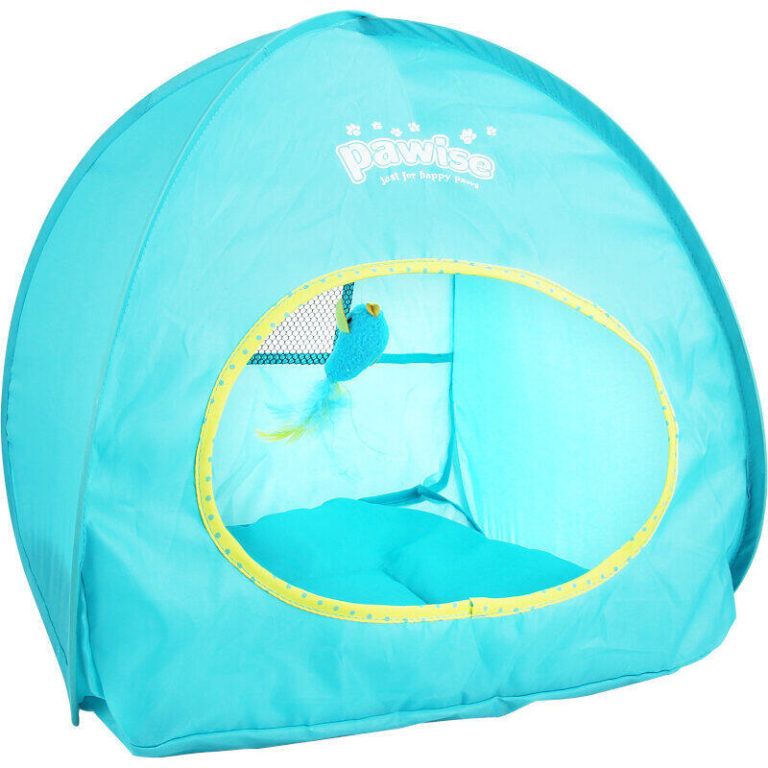 Buy Pawise Popup Play Cat Tent with Bed & Toy Online at Low Price in