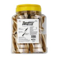Twistix Canister Yogurt Banana Dog Treats, 50 Small Sticks