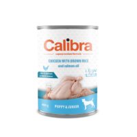 Calibra Puppy & Junior Chicken with Brown Rice & Salmon Oil Canned Dog Food