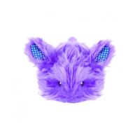 Petstages Fuzzy Bunny Nighttime Glows Cuddle Plush Cat Toy