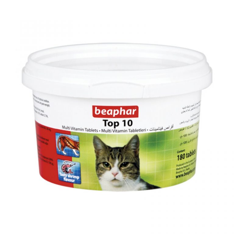 Buy Beaphar Top 10 Multi Vitamin Supplement Tablets for Cats, 30Tabs