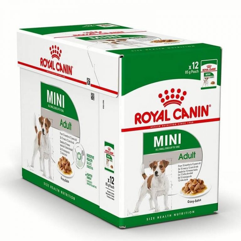 Buy Royal Canin Mini Adult Wet Dog Food Pouch, 85gm, Pack of 12 Online